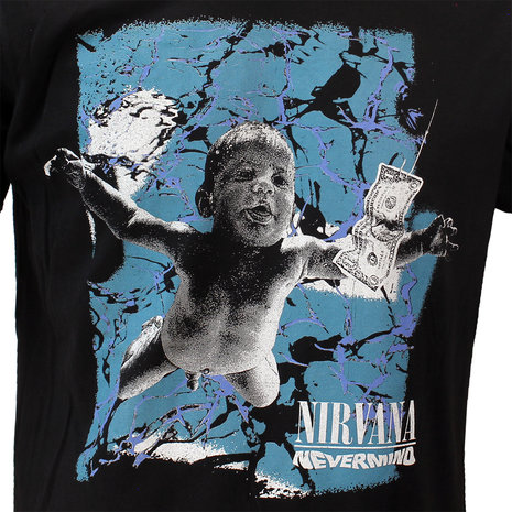 Band Merchandise Nirvana Cracked Nevermind Cover T-Shirt - Official Merchandise Band Merchandise Nirvana Cracked Nevermind Cover T-Shirt - Official Merchandise
