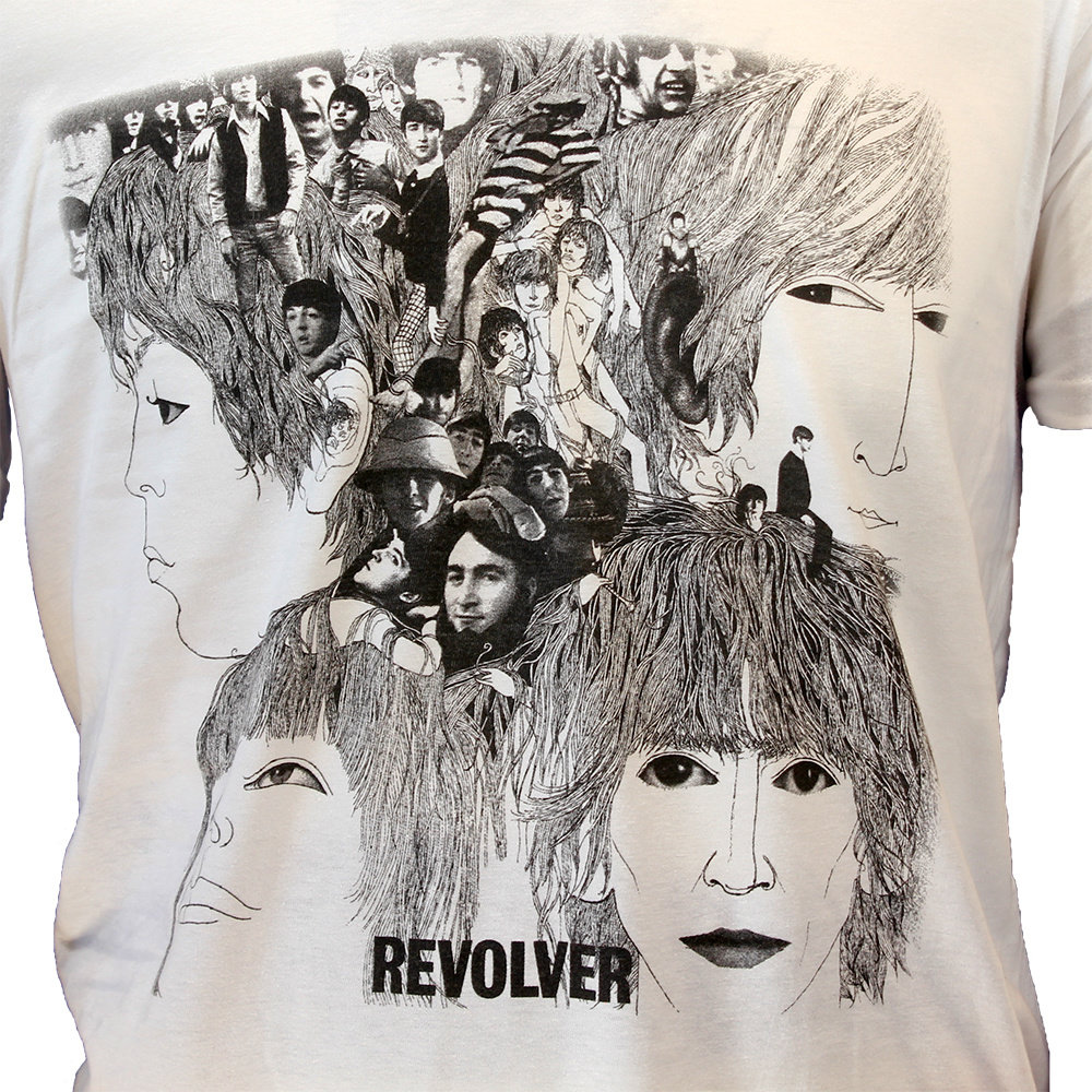 Band Merchandise The Beatles Revolver Album Cover T-Shirt - Official Merchandise Band Merchandise The Beatles Revolver Album Cover T-Shirt - Official Merchandise
