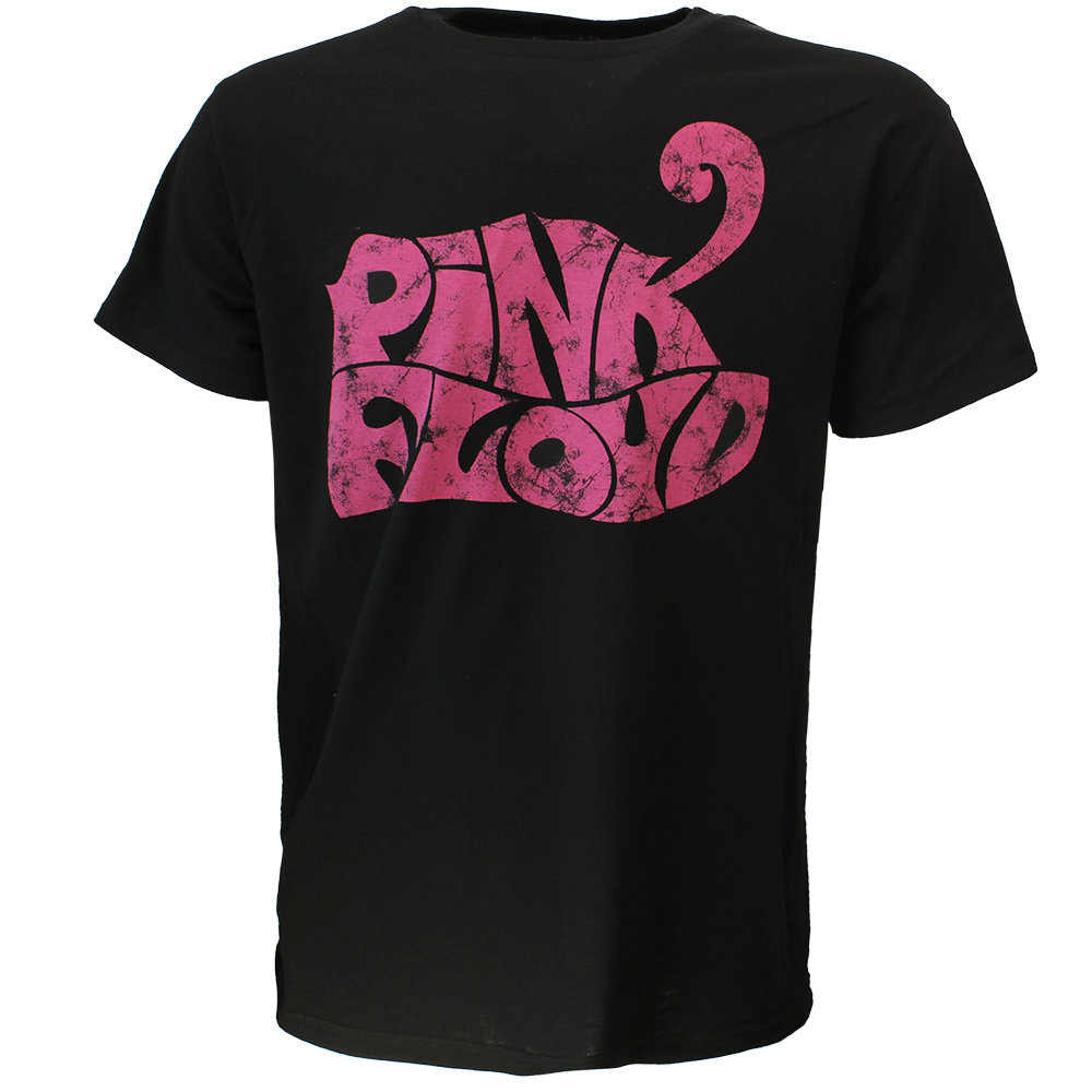 Pink Floyd Logo Circle T-Shirt Donna - Nero, Cotone 100%, Vestibilità Regular, Taglia M
