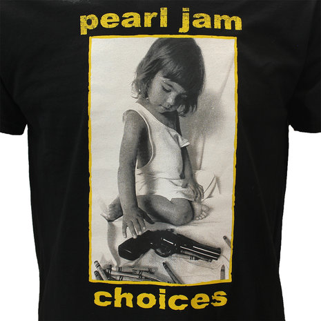 Band Merchandise Pearl Jam Choices T-Shirt - Officiële Merchandise Band Merchandise Pearl Jam Choices T-Shirt - Officiële Merchandise
