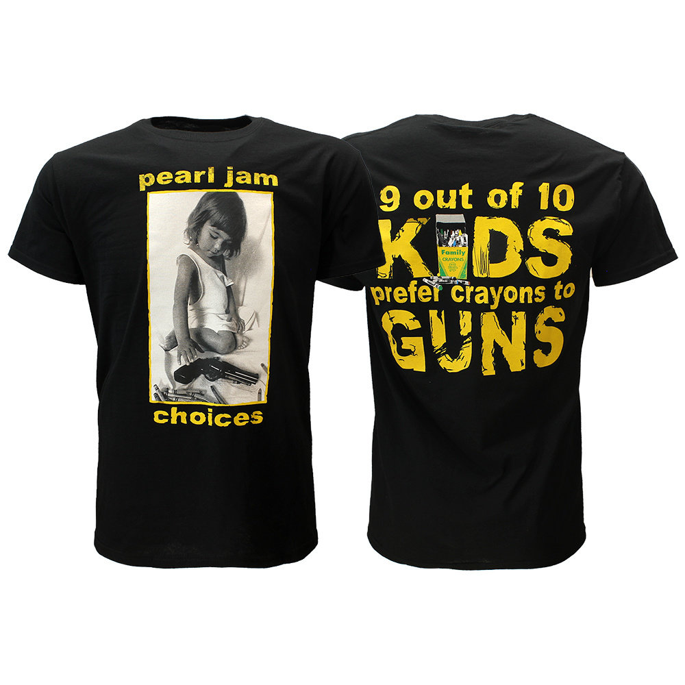 Band Merchandise Pearl Jam Choices T-Shirt - Officiële Merchandise Band Merchandise Pearl Jam Choices T-Shirt - Officiële Merchandise