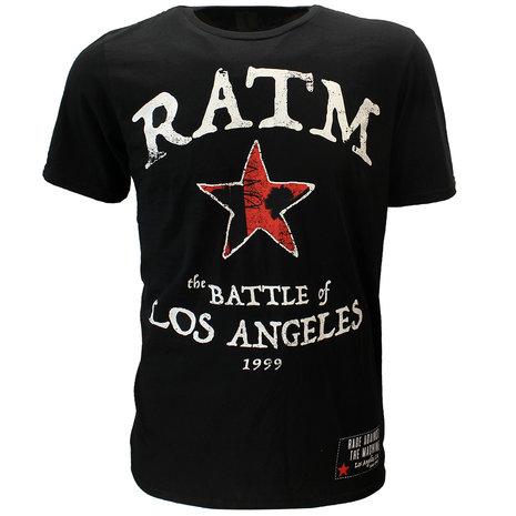 Band Merchandise Rage Against The Machine Battle Star T-Shirt - Officiële Merchandise Band Merchandise Rage Against The Machine Battle Star T-Shirt - Officiële Merchandise