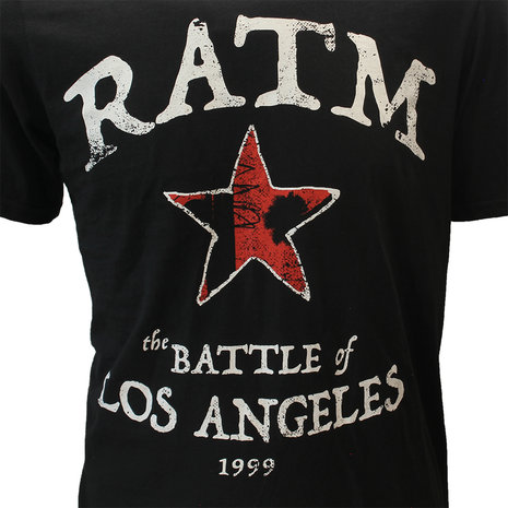 Band Merchandise Rage Against The Machine Battle Star T-Shirt - Officiële Merchandise Band Merchandise Rage Against The Machine Battle Star T-Shirt - Officiële Merchandise