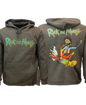 Rick and Morty Rick & Morty Acid Rick Hoodie Pullover Sweater Anthracite