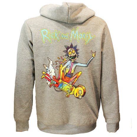Rick and Morty Rick & Morty Acid Rick Hoodie Trui Sweater Grijs - Officiële Merchandise