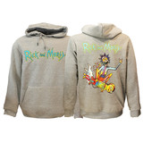 Rick and Morty Rick & Morty Acid Rick Hoodie Trui Sweater Grijs Rick and Morty Rick & Morty Acid Rick Hoodie Trui Sweater Grijs