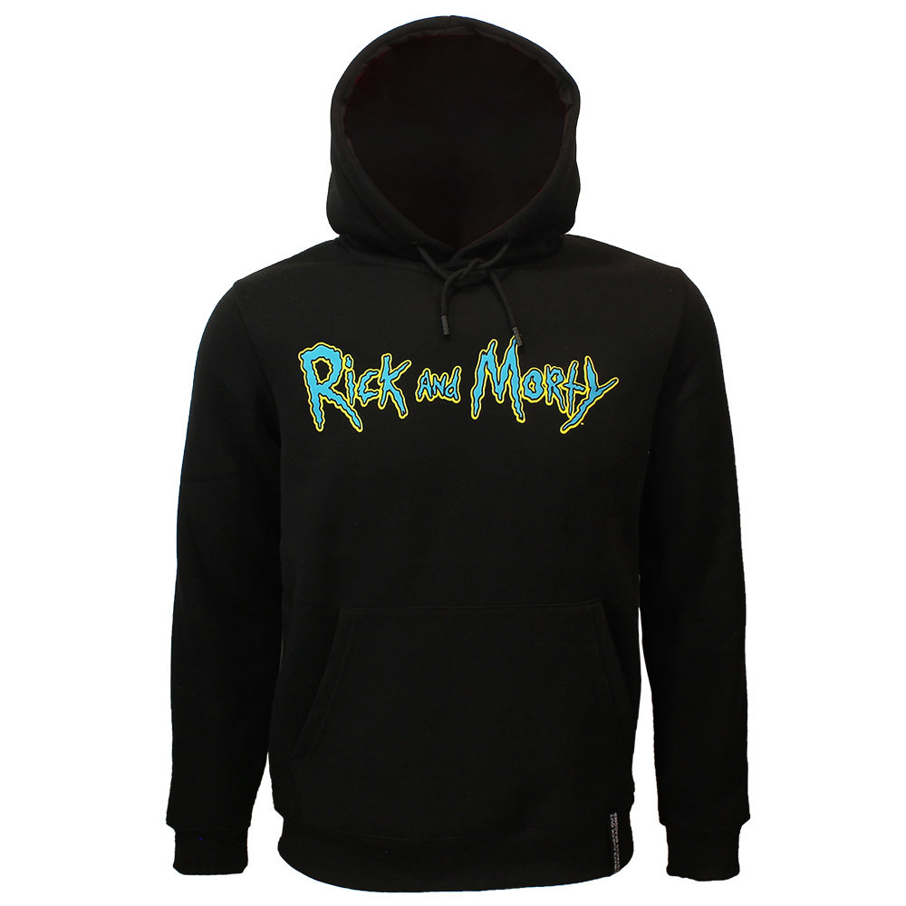 Rick and Morty Rick & Morty Acid Rick Hoodie Pullover Sweater Black - Official Merchandise
