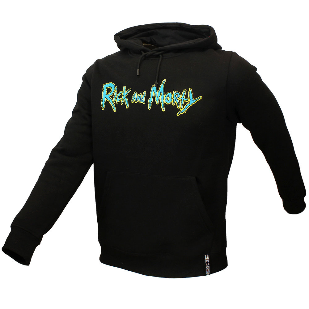 Rick and Morty Rick & Morty Acid Rick Hoodie Pullover Sweater Black - Official Merchandise