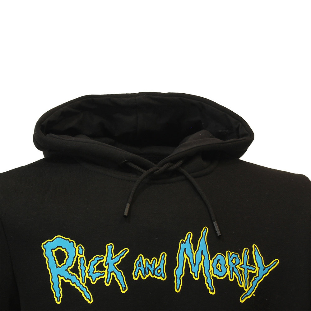 Rick and Morty Rick & Morty Acid Rick Hoodie Pullover Sweater Black - Official Merchandise