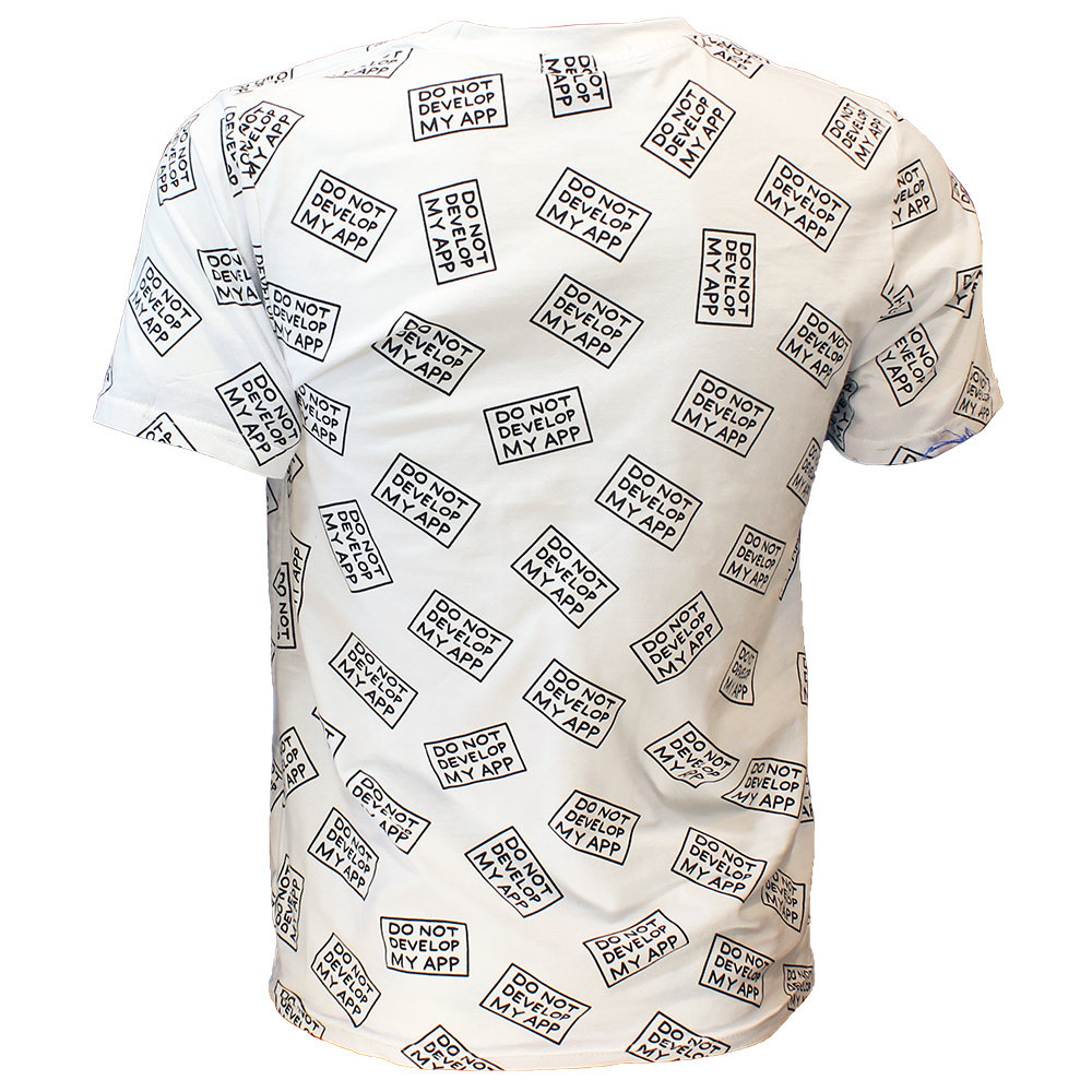 Rick and Morty Rick & Morty Do Not Develop My App T-Shirt Wit - Officiële Merchandise Rick and Morty Rick & Morty Do Not Develop My App T-Shirt Wit - Officiële Merchandise