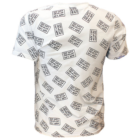 Rick and Morty Rick & Morty Do Not Develop My App T-Shirt Wit - Officiële Merchandise Rick and Morty Rick & Morty Do Not Develop My App T-Shirt Wit - Officiële Merchandise