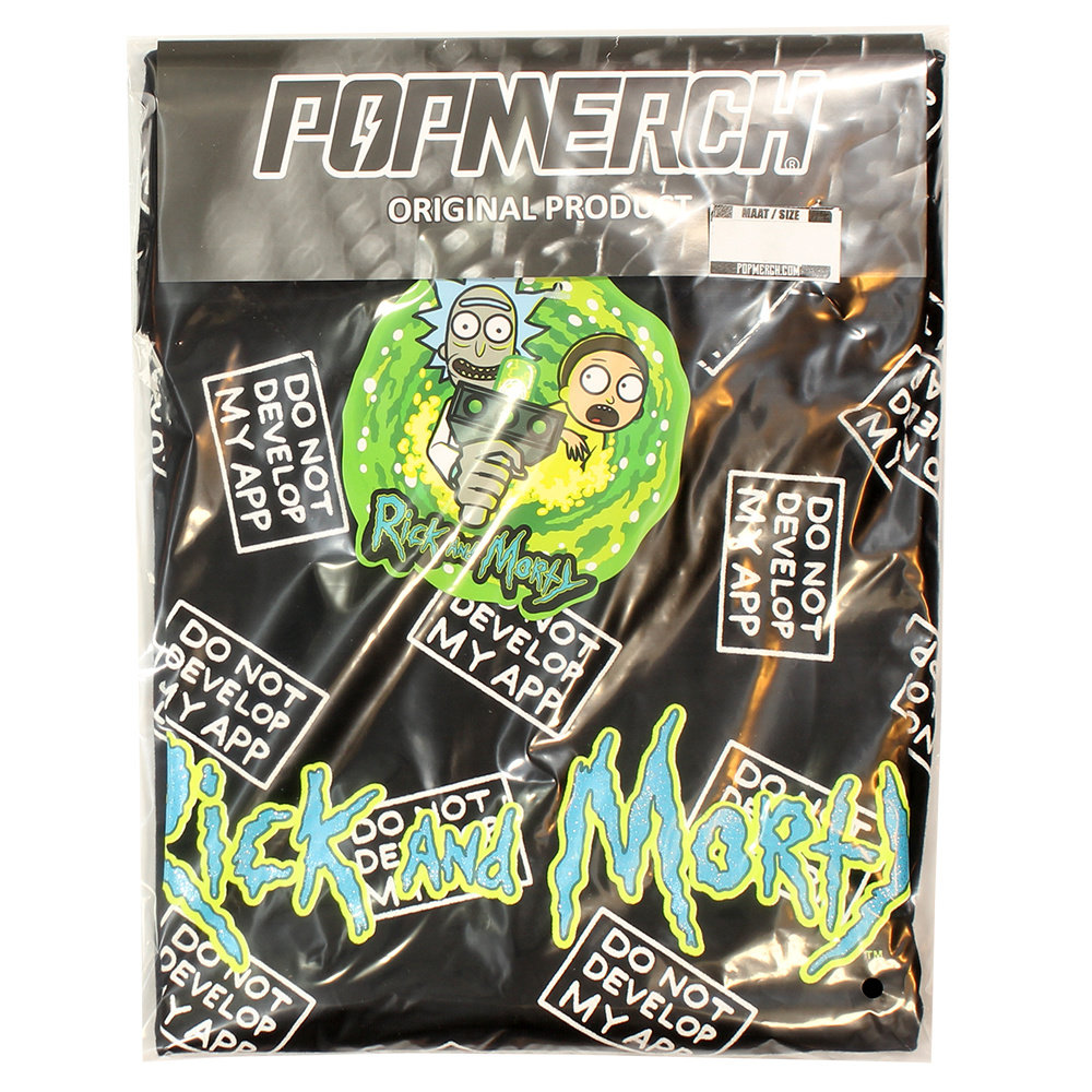 Rick and Morty Rick & Morty Do Not Develop My App T-Shirt Schwarz – Offizielles Merchandise