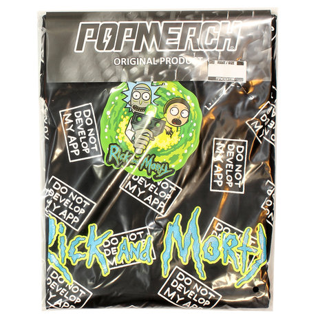 Rick and Morty Rick & Morty Do Not Develop My App T-Shirt Schwarz – Offizielles Merchandise