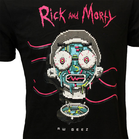 Rick and Morty Rick and Morty Aw Geez T-Shirt - Officiële Merchandise Rick and Morty Rick and Morty Aw Geez T-Shirt - Officiële Merchandise