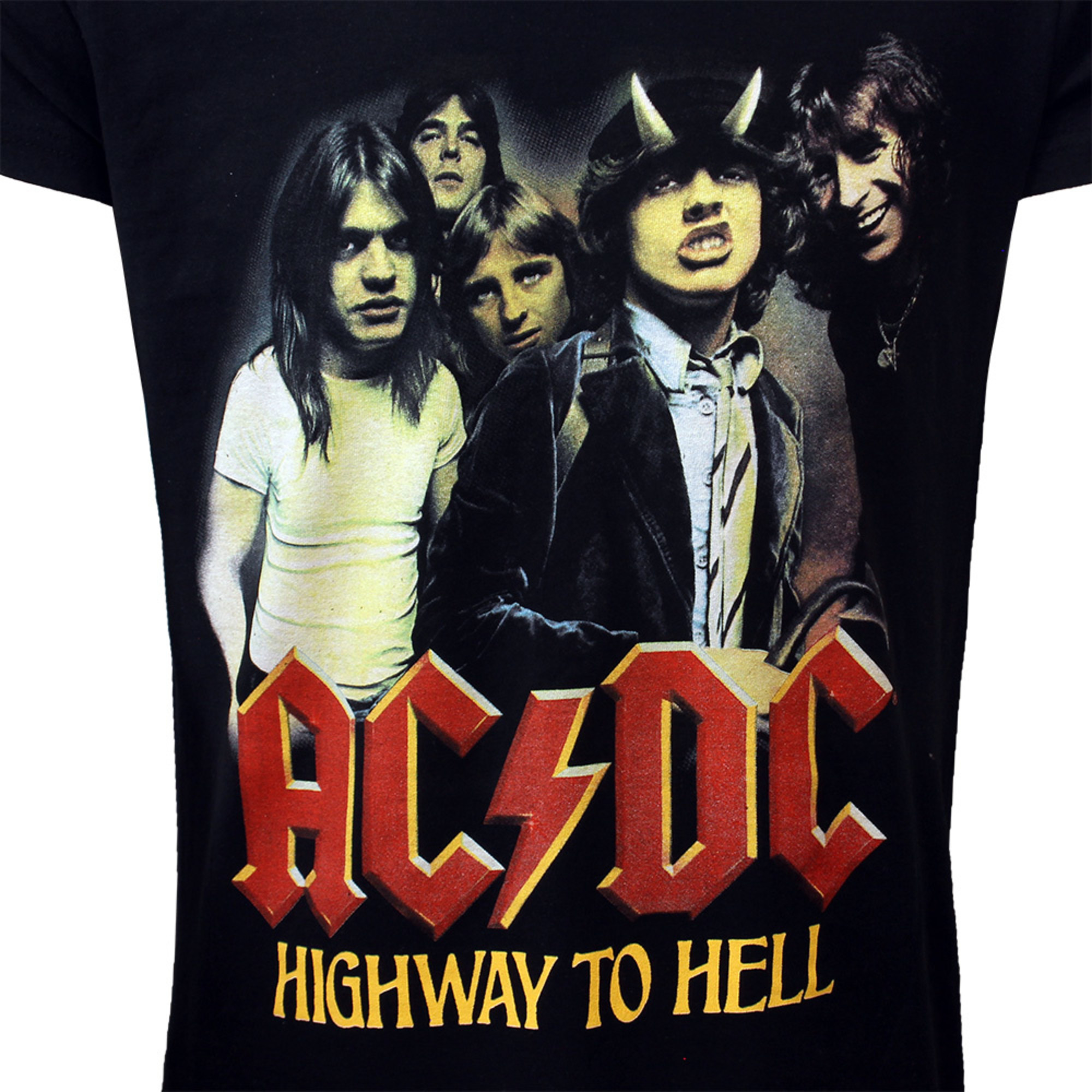 AC/DC Highway To Hell Band T-Shirt - Official Merchandise - Popmerch.com