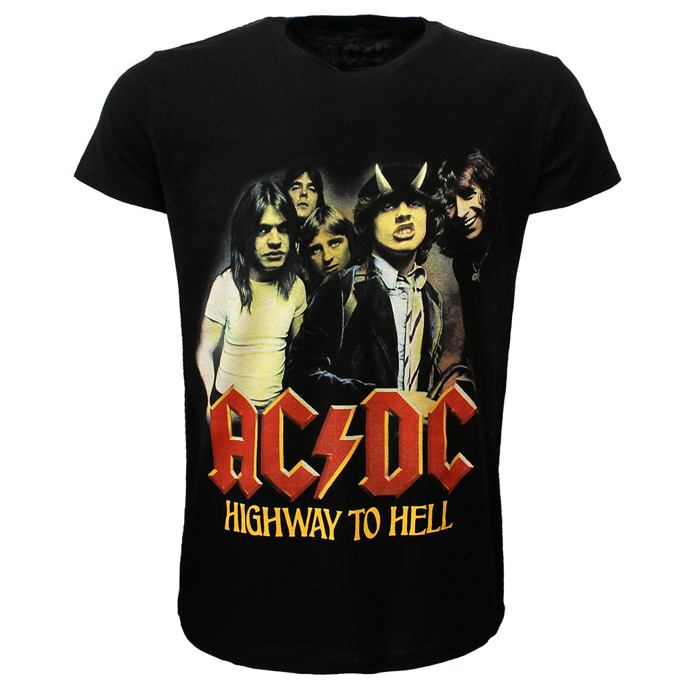 AC/DC Highway To Hell Band T-Shirt - Official Merchandise - Popmerch.com