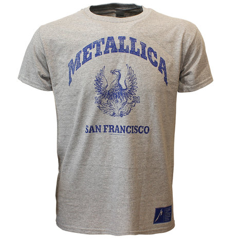 Band Merchandise Metallica San Francisco College T-Shirt - Official Merchandise Band Merchandise Metallica San Francisco College T-Shirt - Official Merchandise