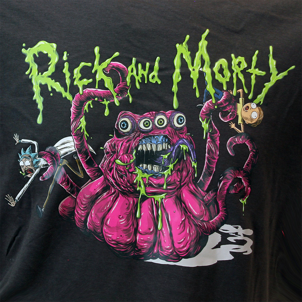 Rick and Morty Rick and Morty Cthulhu Slime Monster T-Shirt - Officiële Merchandise Rick and Morty Rick and Morty Cthulhu Slime Monster T-Shirt - Officiële Merchandise