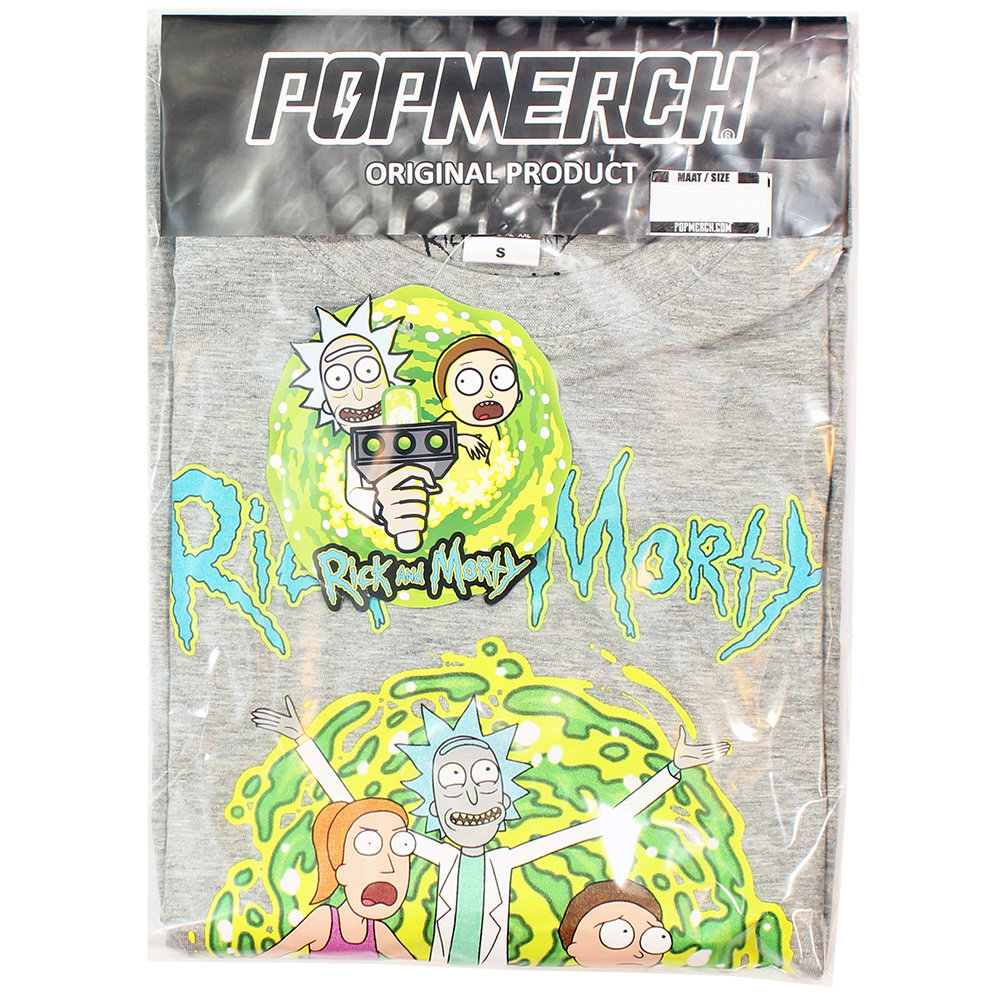 Rick and Morty Rick and Morty Summer Morty & Rick T-Shirt Gray - Official Merchandise Rick and Morty Rick and Morty Summer Morty & Rick T-Shirt Gray - Official Merchandise