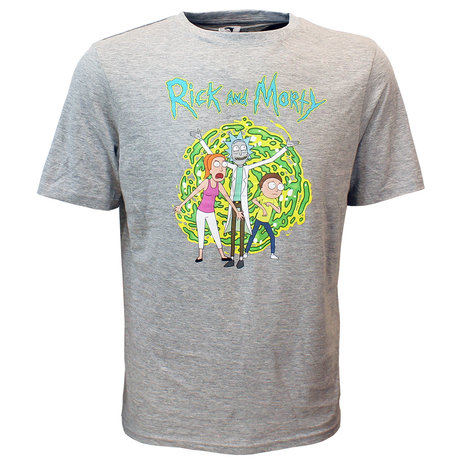 Rick and Morty Rick and Morty Summer Morty & Rick T-Shirt Gray - Official Merchandise Rick and Morty Rick and Morty Summer Morty & Rick T-Shirt Gray - Official Merchandise