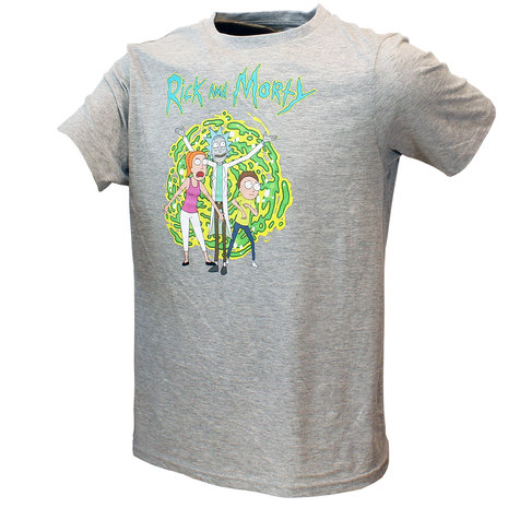 Rick and Morty Rick and Morty Summer Morty & Rick T-Shirt Gray - Official Merchandise Rick and Morty Rick and Morty Summer Morty & Rick T-Shirt Gray - Official Merchandise