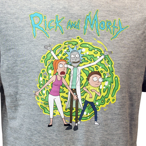 Rick and Morty Rick and Morty Summer Morty & Rick T-Shirt Gray - Official Merchandise Rick and Morty Rick and Morty Summer Morty & Rick T-Shirt Gray - Official Merchandise