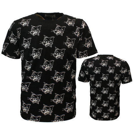 Tom and Jerry Tom and Jerry Happy Face T-Shirt Zwart - Officiële Merchandise Tom and Jerry Tom and Jerry Happy Face T-Shirt Zwart - Officiële Merchandise