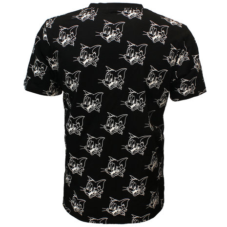 Tom and Jerry Tom and Jerry Happy Face T-Shirt Black - Official Merchandise Tom and Jerry Tom and Jerry Happy Face T-Shirt Black - Official Merchandise