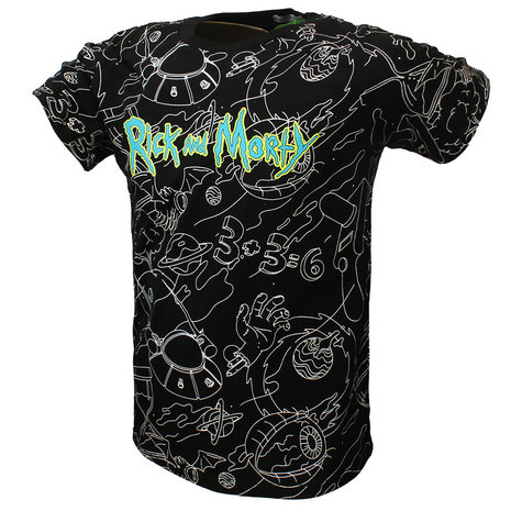 Rick and Morty Rick and Morty Parallel Universe T-Shirt Zwart - Officiële Merchandise Rick and Morty Rick and Morty Parallel Universe T-Shirt Zwart - Officiële Merchandise