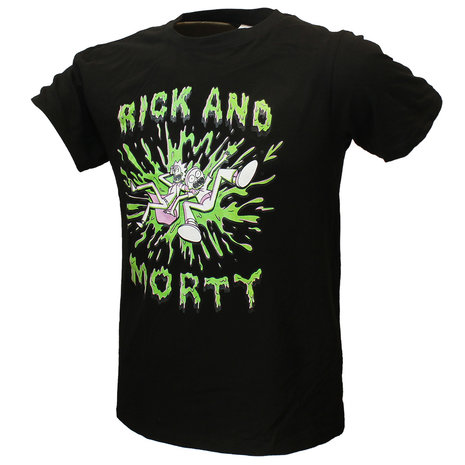 Rick and Morty Rick and Morty Slime Blast T-Shirt - Officiële Merchandise Rick and Morty Rick and Morty Slime Blast T-Shirt - Officiële Merchandise