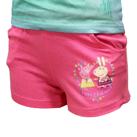 Peppa Pig Summer Set Pyjama-Set Dunkelrosa – Offizielles Merchandise Peppa Pig Summer Set Pyjama-Set Dunkelrosa – Offizielles Merchandise