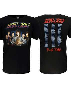 Band Merchandise Bon Jovi Official 1984 Tour T-Shirt Band Merchandise Bon Jovi Official 1984 Tour T-Shirt