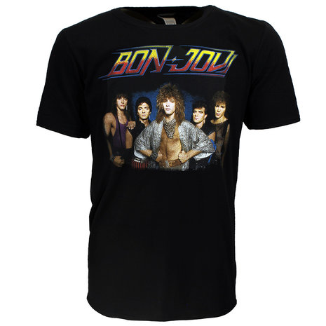 Band Merchandise Bon Jovi Official 1984 Tour T-Shirt - Officiële Merchandise Band Merchandise Bon Jovi Official 1984 Tour T-Shirt - Officiële Merchandise
