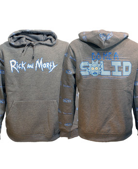 Rick and Morty Rick und Morty Do Me A Solid Kapuzenpullover Pullover Grau