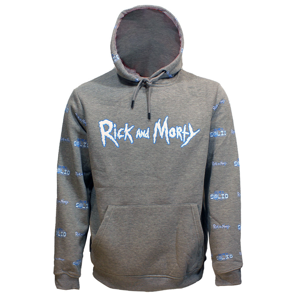 Rick and Morty Rick and Morty Do Me A Solid Hoodie Sweater Trui Grijs- Officiële Merchandise Rick and Morty Rick and Morty Do Me A Solid Hoodie Sweater Trui Grijs- Officiële Merchandise