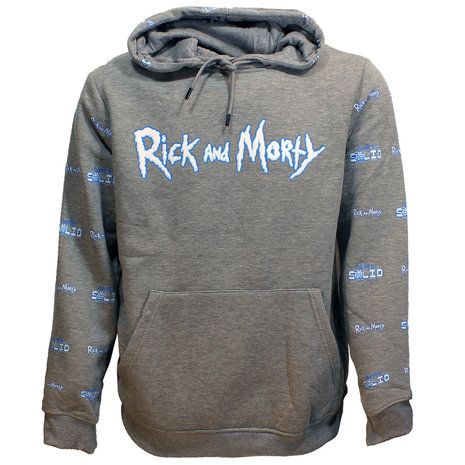 Rick and Morty Rick and Morty Do Me A Solid Hoodie Sweater Trui Grijs- Officiële Merchandise Rick and Morty Rick and Morty Do Me A Solid Hoodie Sweater Trui Grijs- Officiële Merchandise