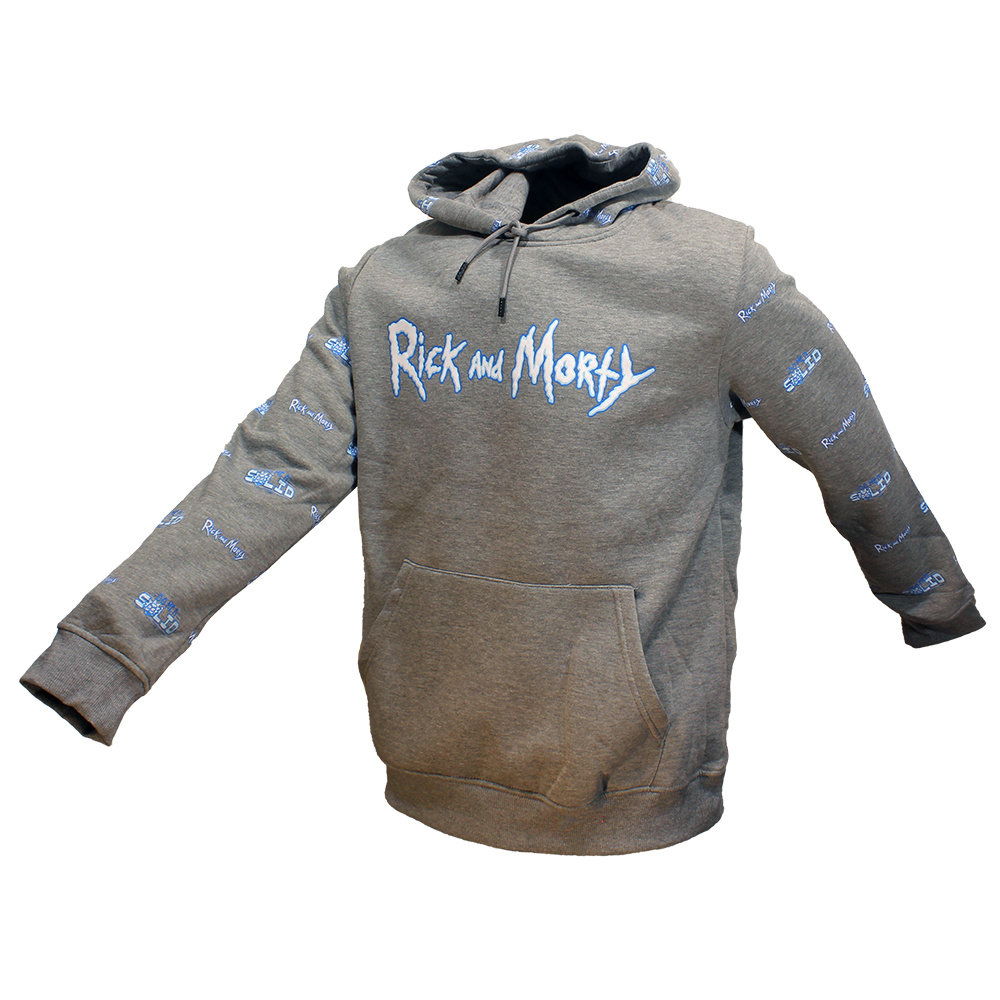 Rick and Morty Rick and Morty Do Me A Solid Hoodie Sweater Trui Grijs- Officiële Merchandise Rick and Morty Rick and Morty Do Me A Solid Hoodie Sweater Trui Grijs- Officiële Merchandise