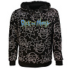 Rick and Morty Rick and Morty Rick Faces Hoodie Sweater Pullover Black - Official Merchandise Rick and Morty Rick and Morty Rick Faces Hoodie Sweater Pullover Black - Official Merchandise