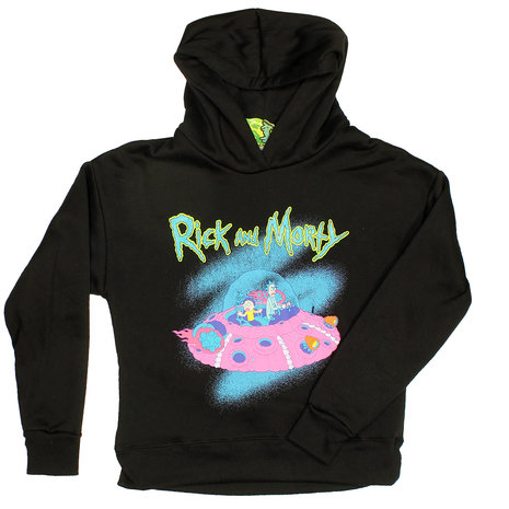 Rick and Morty Rick and Morty Spaceship Women's Hoodie Pullover - Official Merchandise Rick and Morty Rick and Morty Spaceship Women's Hoodie Pullover - Official Merchandise