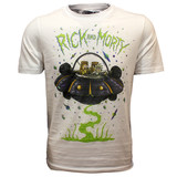 Rick and Morty Rick und Morty Raumschiff T-Shirt Weiß Rick and Morty Rick und Morty Raumschiff T-Shirt Weiß