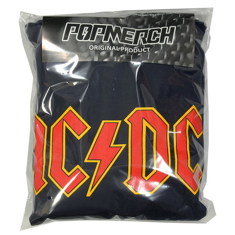 Band Merchandise AC/DC Massive Logo Navy Blue Hoodie Sweater Trui - Officiële Merchandise Band Merchandise AC/DC Massive Logo Navy Blue Hoodie Sweater Trui - Officiële Merchandise