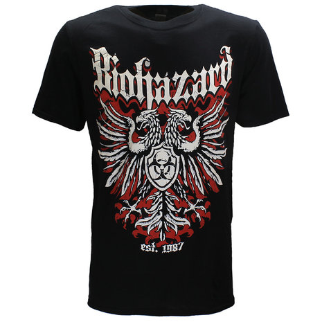 Band Merchandise T-Shirt mit Biohazard-Wappen – offizielles Produkt Band Merchandise T-Shirt mit Biohazard-Wappen – offizielles Produkt