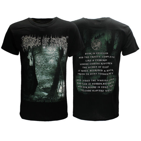Band Merchandise Cradle Of Filth Dusk & Her Embrace T-Shirt - Official Merchandise Band Merchandise Cradle Of Filth Dusk & Her Embrace T-Shirt - Official Merchandise