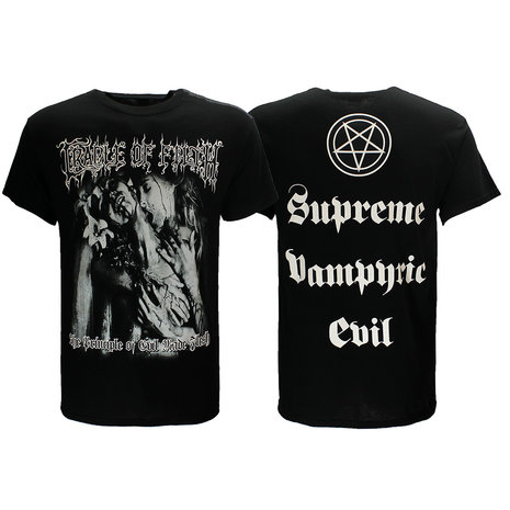 Band Merchandise Cradle Of Filth Supreme Vampiric Evil T-Shirt - Officiële Merchandise Band Merchandise Cradle Of Filth Supreme Vampiric Evil T-Shirt - Officiële Merchandise