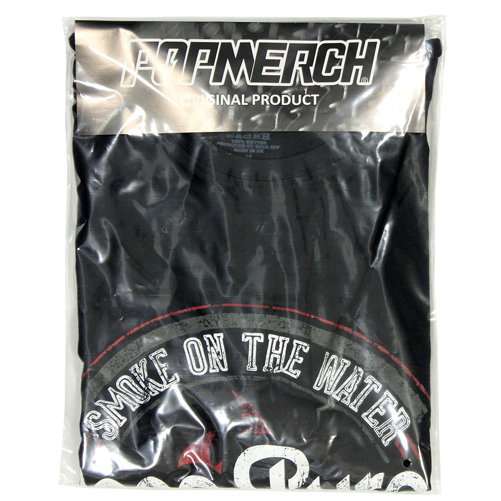 Band Merchandise Deep Purple Smoke Circle T-Shirt - Officiële Merchandise Band Merchandise Deep Purple Smoke Circle T-Shirt - Officiële Merchandise