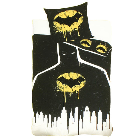 Batman Batman-Bettbezug für Einzelbett, 140 x 200 cm – offizielles Produkt Batman Batman-Bettbezug für Einzelbett, 140 x 200 cm – offizielles Produkt