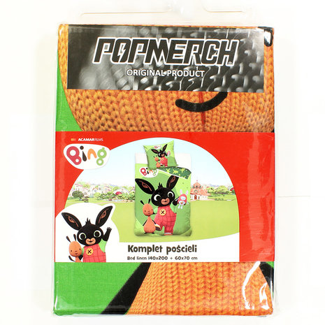 Bing Dekbedovertrek Eenpersoons 140 x 200 cm Groen - Officiele Mechanidse