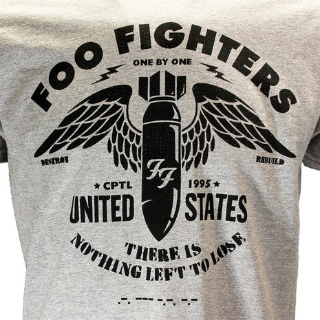 Band Merchandise Foo Fighters Schablonen-T-Shirt – offizielles Merchandise Band Merchandise Foo Fighters Schablonen-T-Shirt – offizielles Merchandise