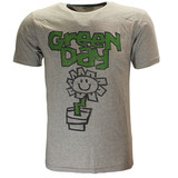 Band Merchandise Green Day Flower Pot T-Shirt Band Merchandise Green Day Flower Pot T-Shirt