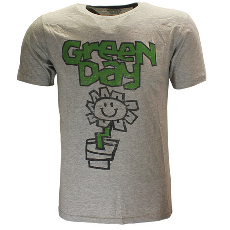 Band Merchandise Green Day Blumentopf-T-Shirt – offizielles Merchandise Band Merchandise Green Day Blumentopf-T-Shirt – offizielles Merchandise